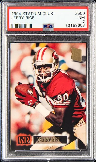 1994 Topps Stadium Club Jerry Rice #500 card image