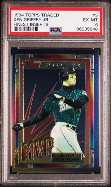 1994 Topps Traded Ken Griffey Jr. Finest Inserts #5 card image