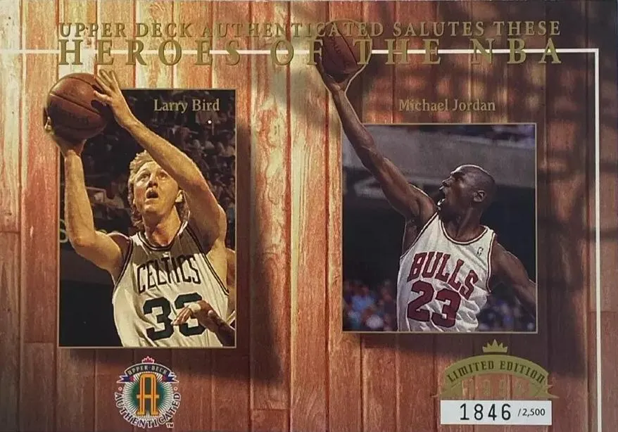 1994 Upper Deck Authenticated Salutes These Heroes of the NBA Michael Jordan #NNO card image
