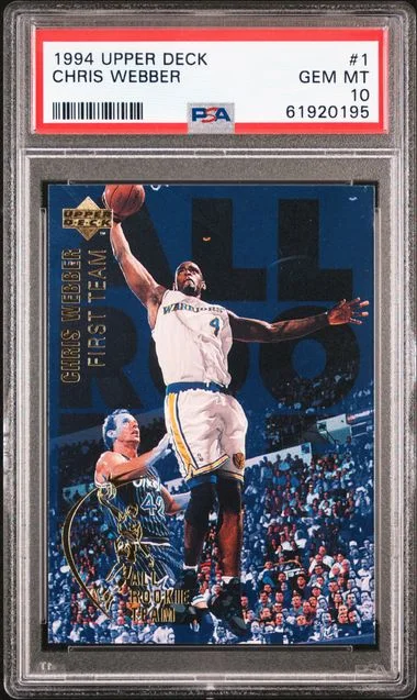 1994 Upper Deck Chris Webber #1 card image