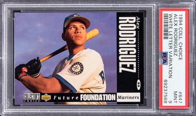 1994 Upper Deck Collector's Choice Alex Rodriguez White Letter Variation #647 card image