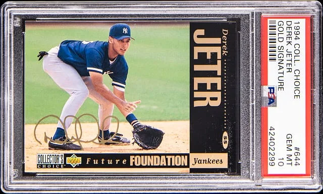1994 Upper Deck Collector's Choice Derek Jeter Gold Signature #644 card image