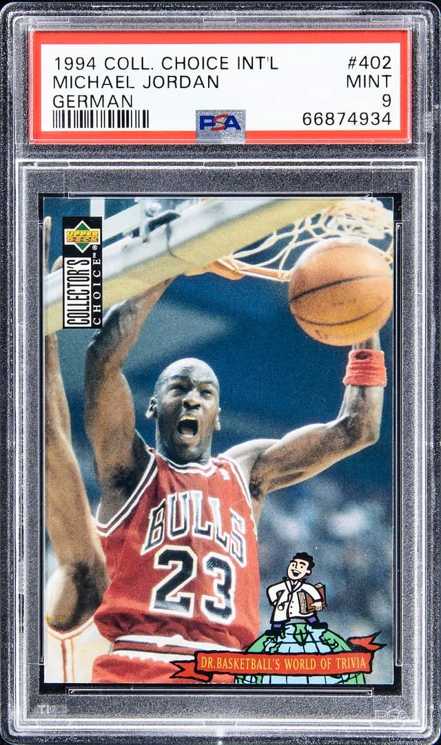 1994 Upper Deck Collector's Choice Michael Jordan German #402 card image