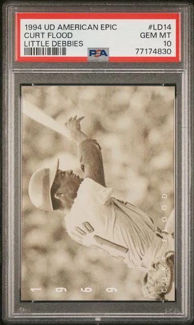 1994 Upper Deck Curt Flood American Epic Little Debbies #LD14 card image
