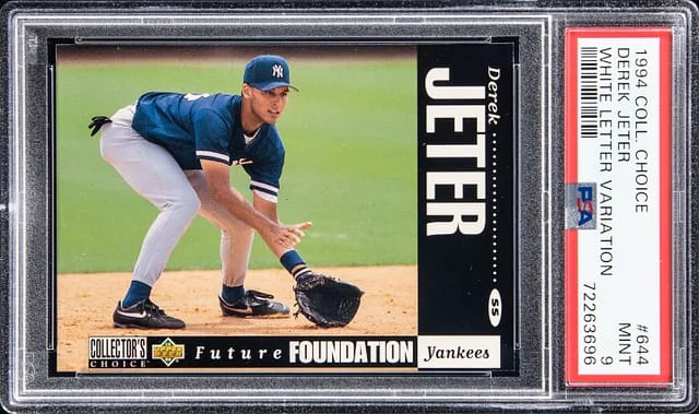 1994 Upper Deck Derek Jeter Collectors Choice White Letter Variation #644 card image