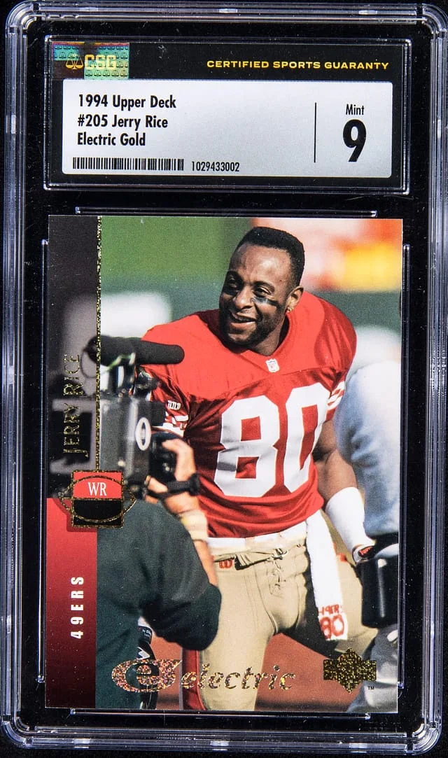 1994 Upper Deck Jerry Rice Electric Gold #205 card image
