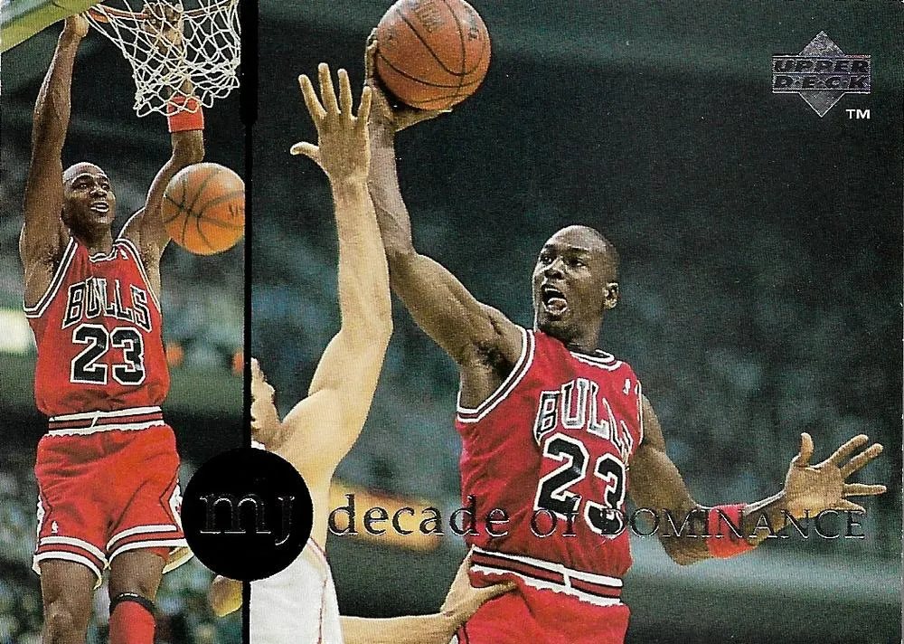1994 Upper Deck Jordan Rare Air Michael Jordan Decade of Dominance #J10 card image