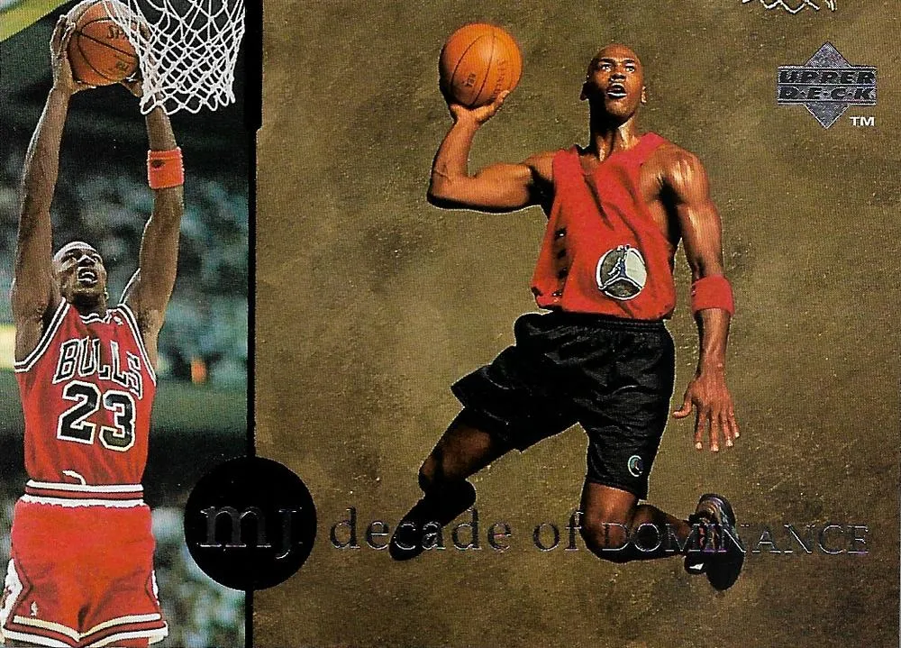 1994 Upper Deck Jordan Rare Air Michael Jordan Decade of Dominance #J5 card image