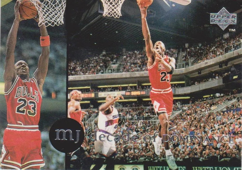 1994 Upper Deck Jordan Rare Air Michael Jordan Decade of Dominance #J8 card image
