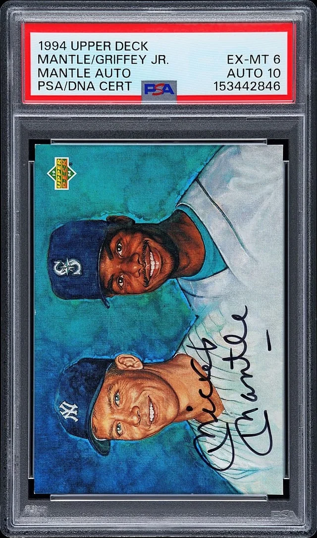 1994 Upper Deck Mantle/Griffey Jr., Mickey Mantle #no-number card image