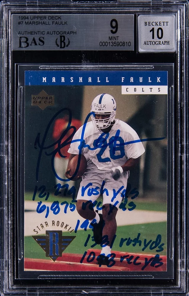 1994 Upper Deck Marshall Faulk #7 card image