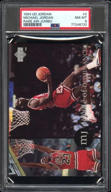 1994 Upper Deck Michael Jordan MJ Rare Air Jumbo #2 card image