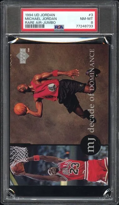 1994 Upper Deck Michael Jordan MJ Rare Air Jumbo #3 card image