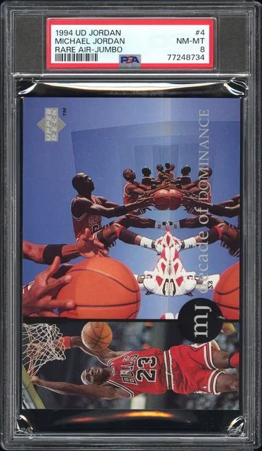 1994 Upper Deck Michael Jordan MJ Rare Air Jumbo #4 card image