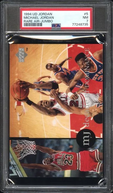 1994 Upper Deck Michael Jordan MJ Rare Air Jumbo #5 card image