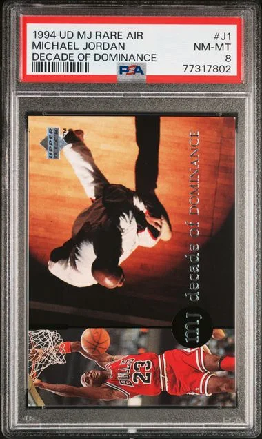 1994 Upper Deck Michael Jordan MJ Rare Air Decade Of Dominance #J1 card image