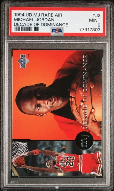 1994 Upper Deck Michael Jordan MJ Rare Air Decade Of Dominance #J2 card image
