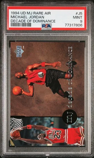 1994 Upper Deck Michael Jordan MJ Rare Air Decade Of Dominance #J5 card image