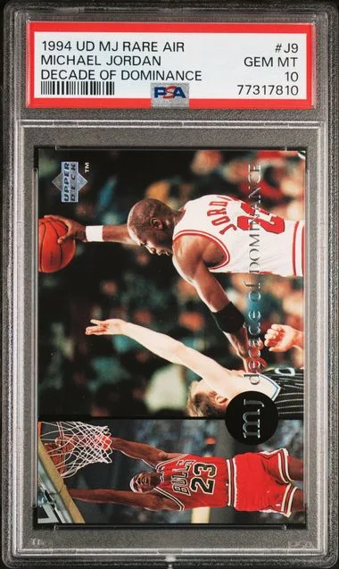 1994 Upper Deck Michael Jordan MJ Rare Air Decade Of Dominance #J9 card image