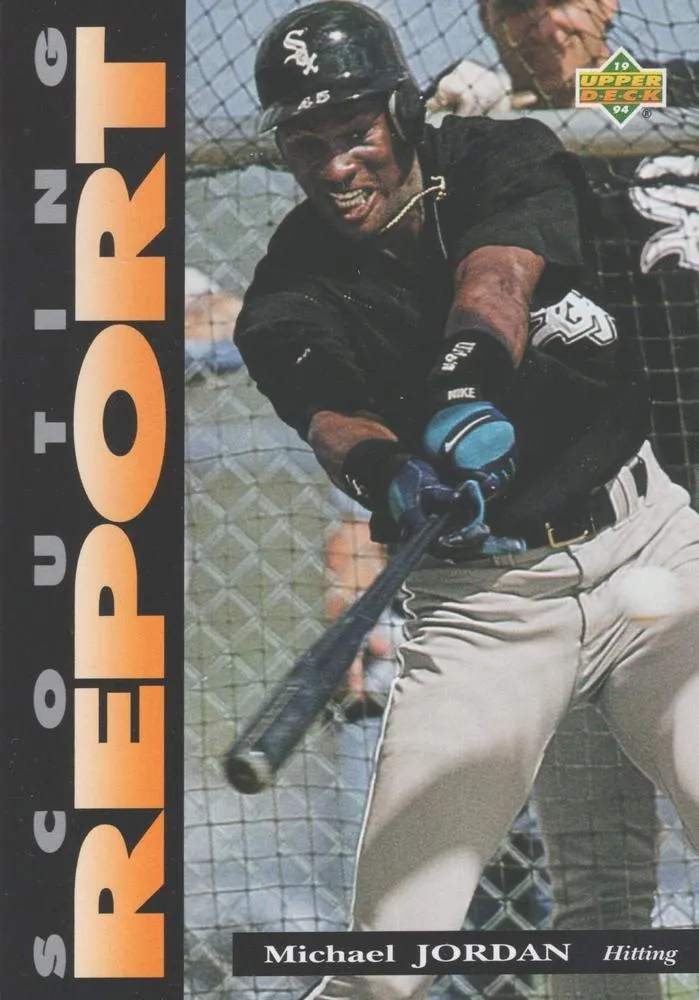 1994 Upper Deck Minor League Michael Jordan Oversized Scouting Report 3x5 #SR1 card image