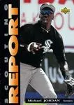 1994 Upper Deck Minor League Michael Jordan Oversized Scouting Report 3x5 #SR5 card image