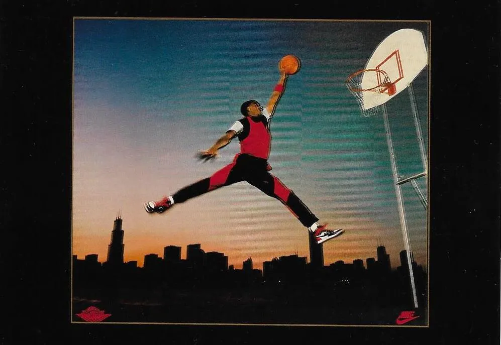 1994 Upper Deck Nike Original Poster Cards 3x5 Michael Jordan #NNO card image
