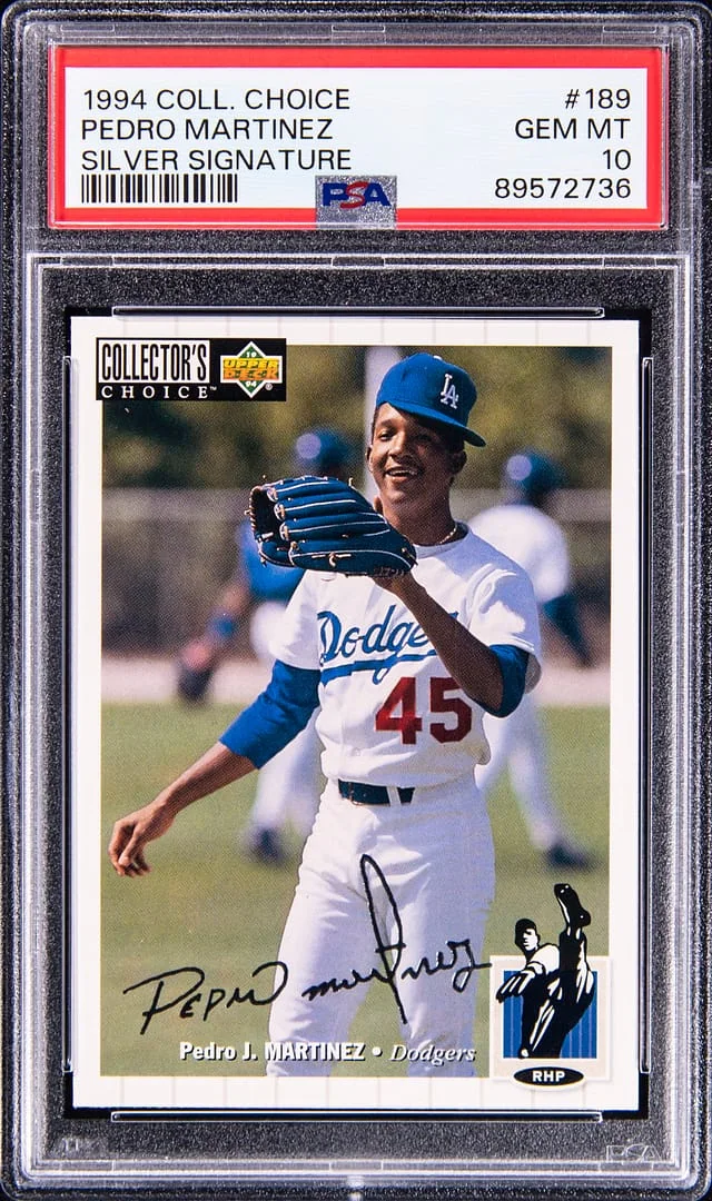 1994 Upper Deck Pedro Martinez Collectors Choice Silver Signature #189 card image