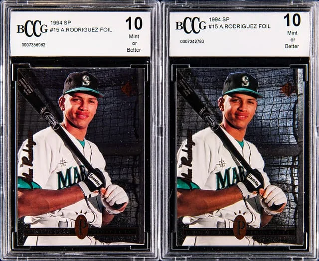 1994 Upper Deck SP Alex Rodriguez BCCG 10 Pair (2) Foil #15 card image