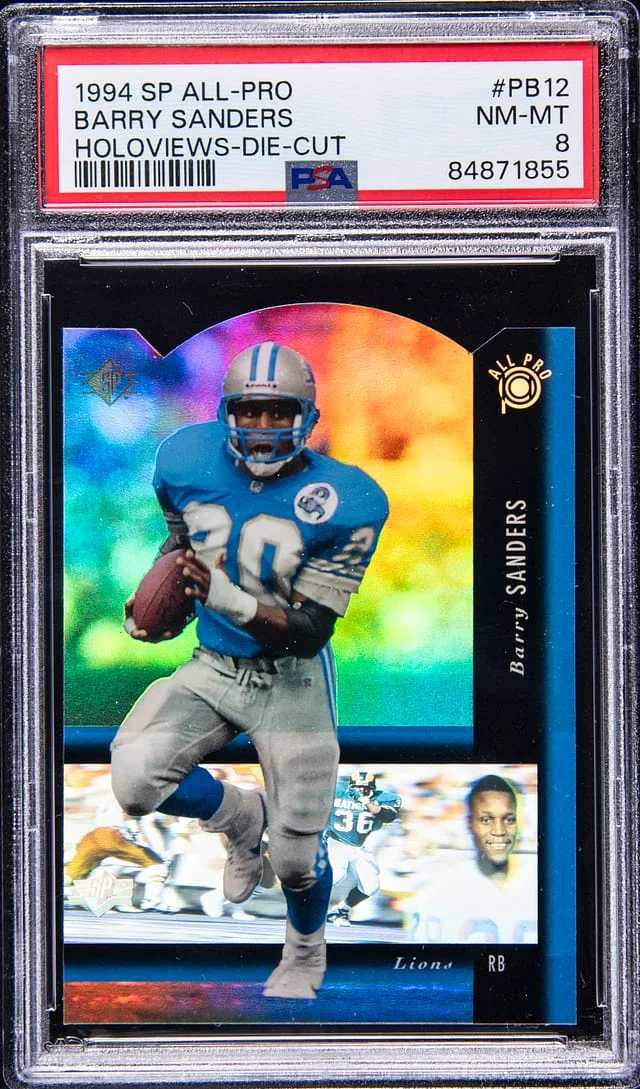 1994 Upper Deck SP Barry Sanders All-Pro Holoviews Die-Cut #PB12 card image
