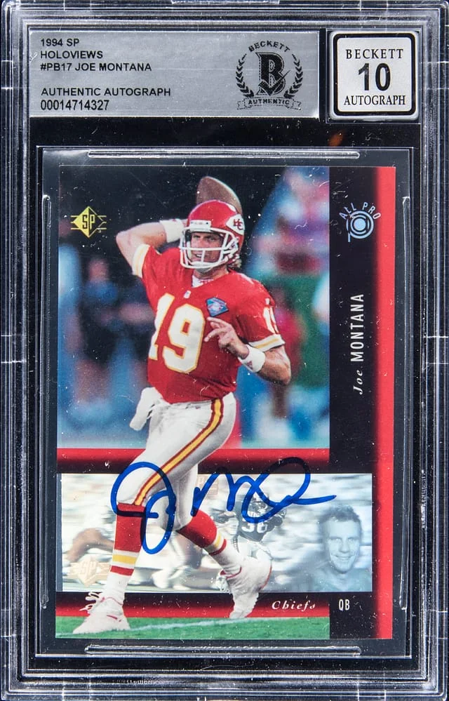 1994 Upper Deck SP Joe Montana Holoviews #PB17 card image