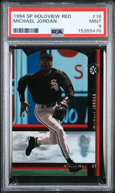 1994 Upper Deck SP Michael Jordan Holoview Red #16 card image