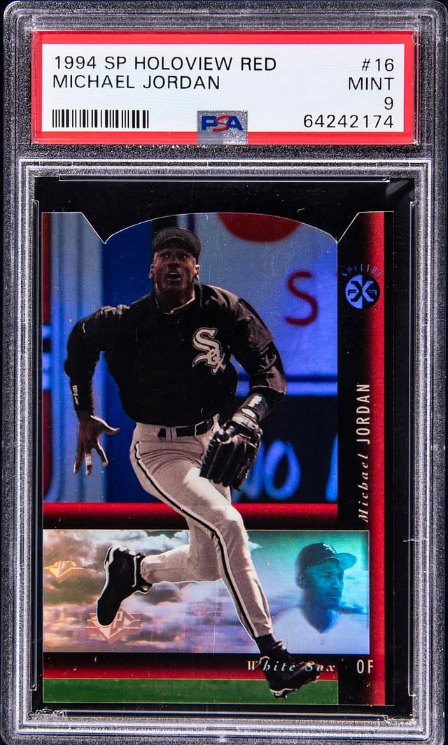 1994 Upper Deck SP Michael Jordan Baseball Holoview Red #16 card image