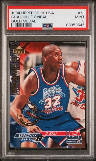 1994 Upper Deck USA Basketball Shaquille O'Neal Gold Medal #51 card image