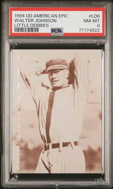 1994 Upper Deck Walter Johnson American Epic Little Debbies #Ld6 card image