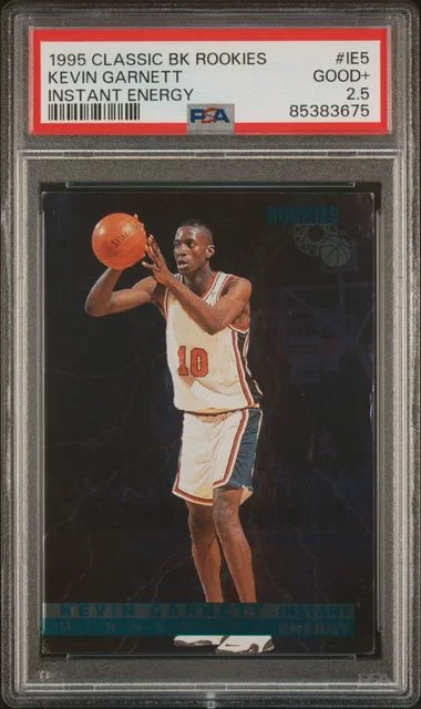 1995-96 Classic Basketball Rookies Instant Energy Kevin Garnett #IE5 card image