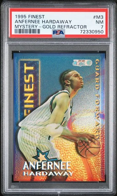 1995-96 Finest Anfernee Hardaway Mystery Borderless Refractor #M3 card image