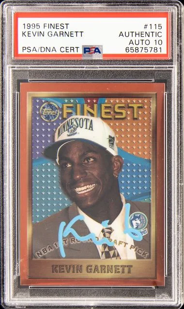 1995-96 Finest Kevin Garnett #115 card image