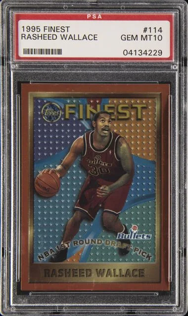 1995-96 Finest Rasheed Wallace #114 card image