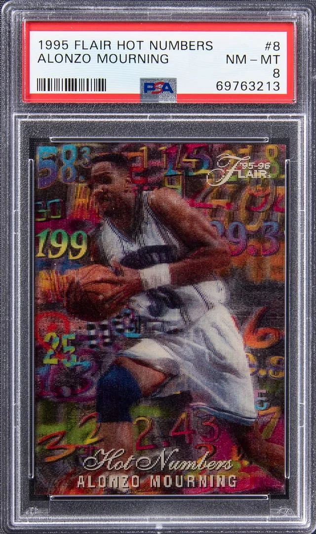1995-96 Flair Alonzo Mourning Hot Numbers #8 card image