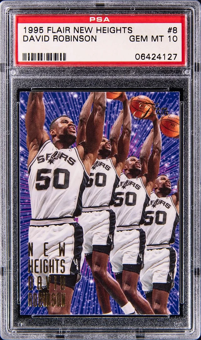 1995-96 Flair David Robinson New Heights #8 card image