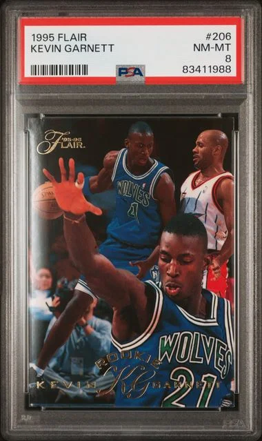 1995-96 Flair Kevin Garnett #206 card image