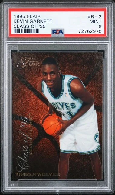 1995-96 Flair Kevin Garnett Class Of '95 #R-2 card image