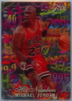 1995-96 Flair Michael Jordan Hot Numbers #4 card image