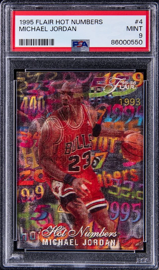 1995-96 Flair Michael Jordan Hot Numbers #6 card image