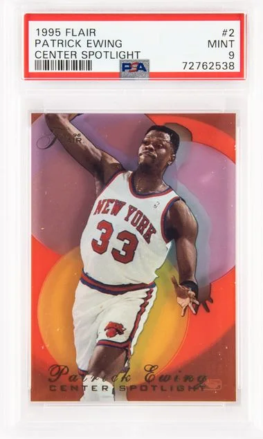 1995-96 Flair Patrick Ewing Center Spotlight #2 card image