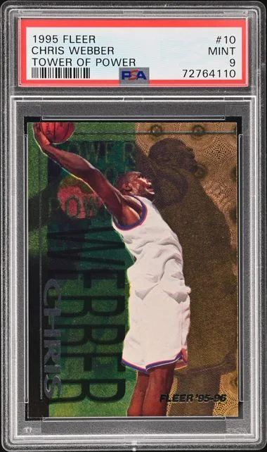 1995-96 Fleer Chris Webber Tower Of Power #10 card image