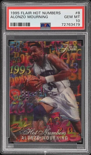 1995-96 Fleer Flair Alonzo Mourning Hot Numbers #8 card image