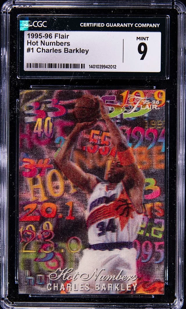 1995-96 Fleer Flair Charles Barkley Hot Numbers #1 card image