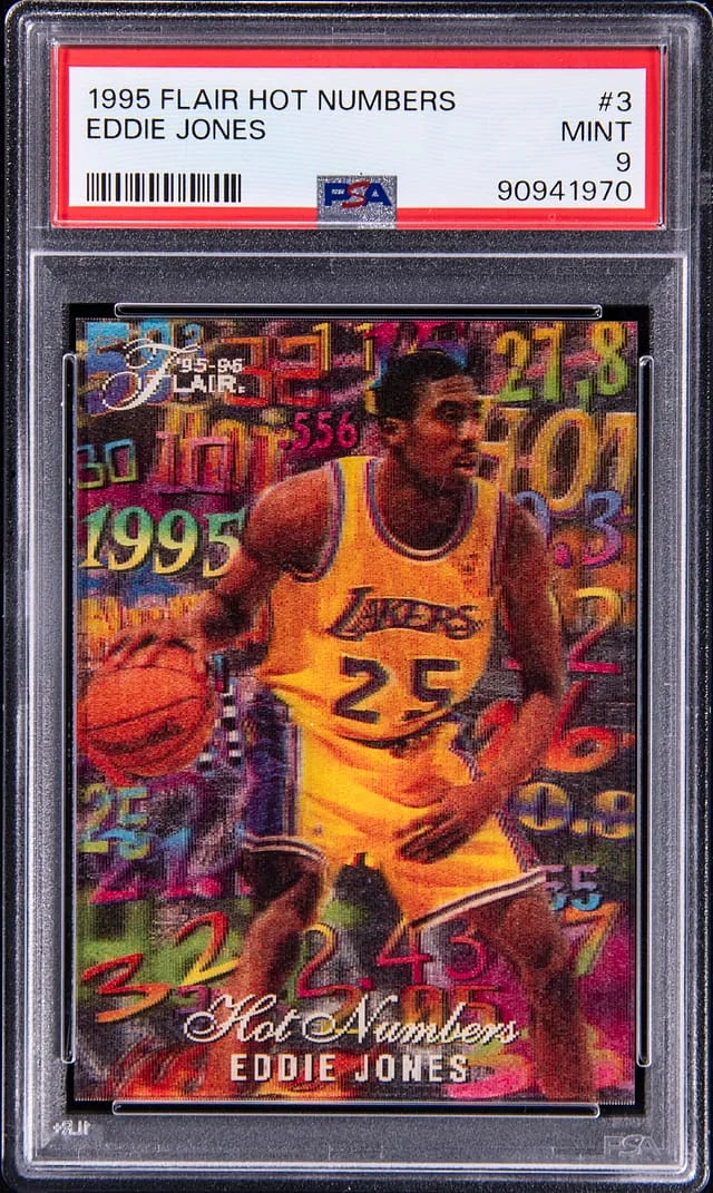 1995-96 Fleer Flair Eddie Jones Hot Numbers #3 card image