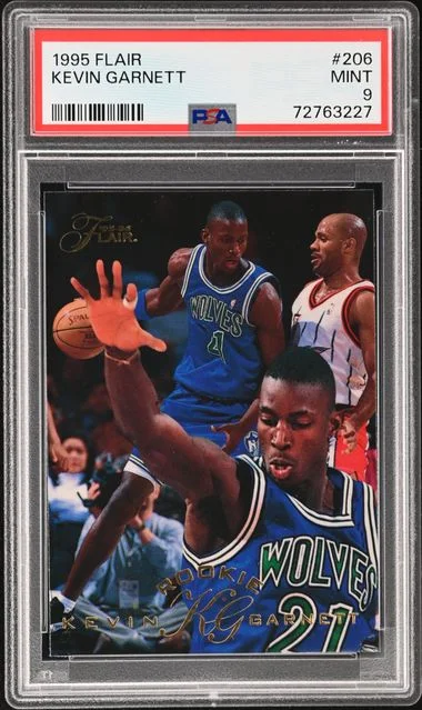 1995-96 Fleer Flair Kevin Garnett #206 card image